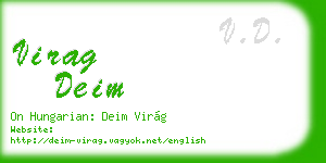 virag deim business card